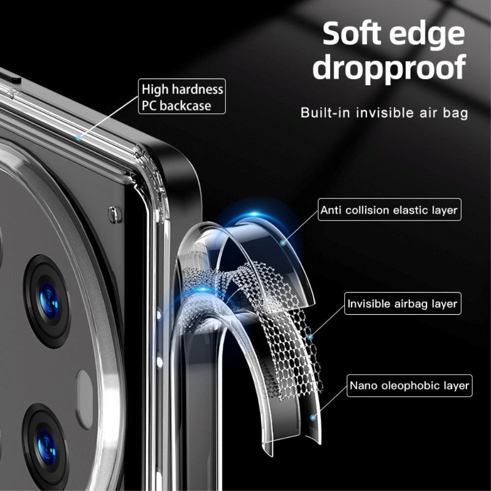 Xiaomi 13 Ultra Hybrid Plastik Mobil Cover - Gennemsigtig