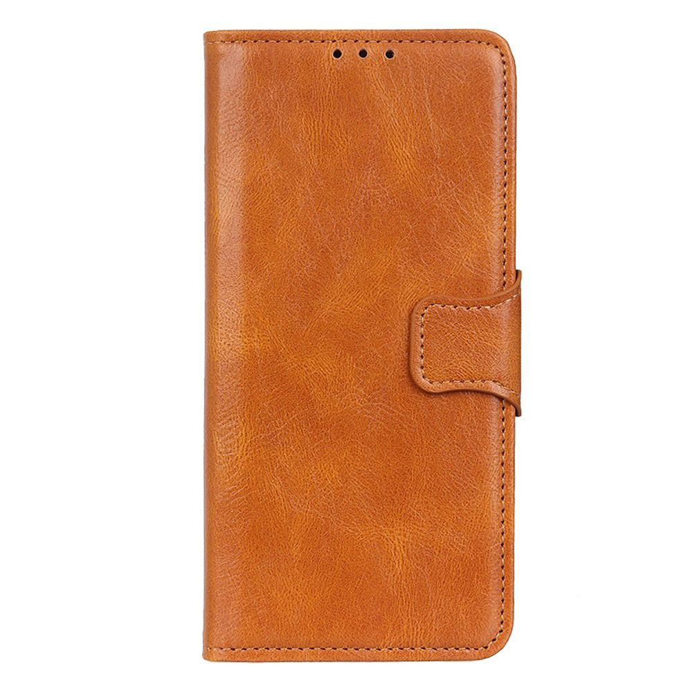 Xiaomi Redmi Note 12 (4G) Læder Mobil Cover m. Pung & Ståfunktion - Brun