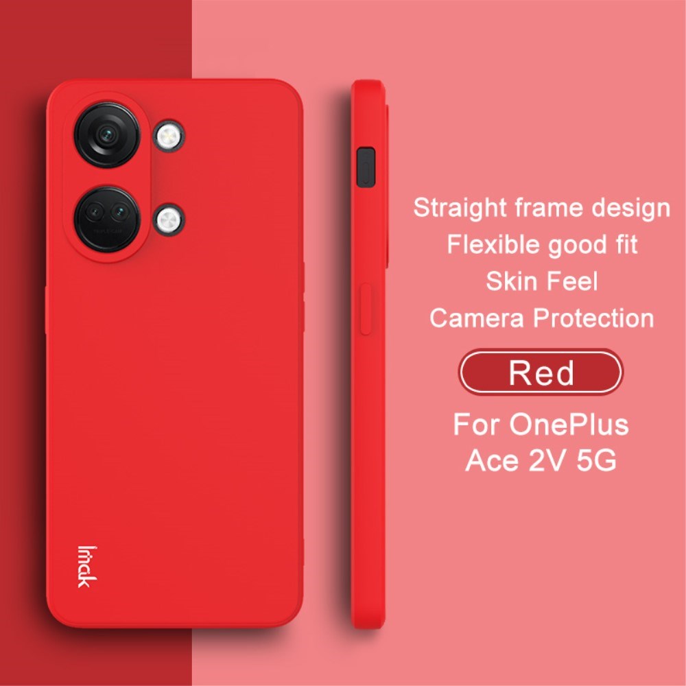 IMAK OnePlus Nord 3 (5G) UC-4 Series Fleksibel Plastik Bagside Cover - Rød