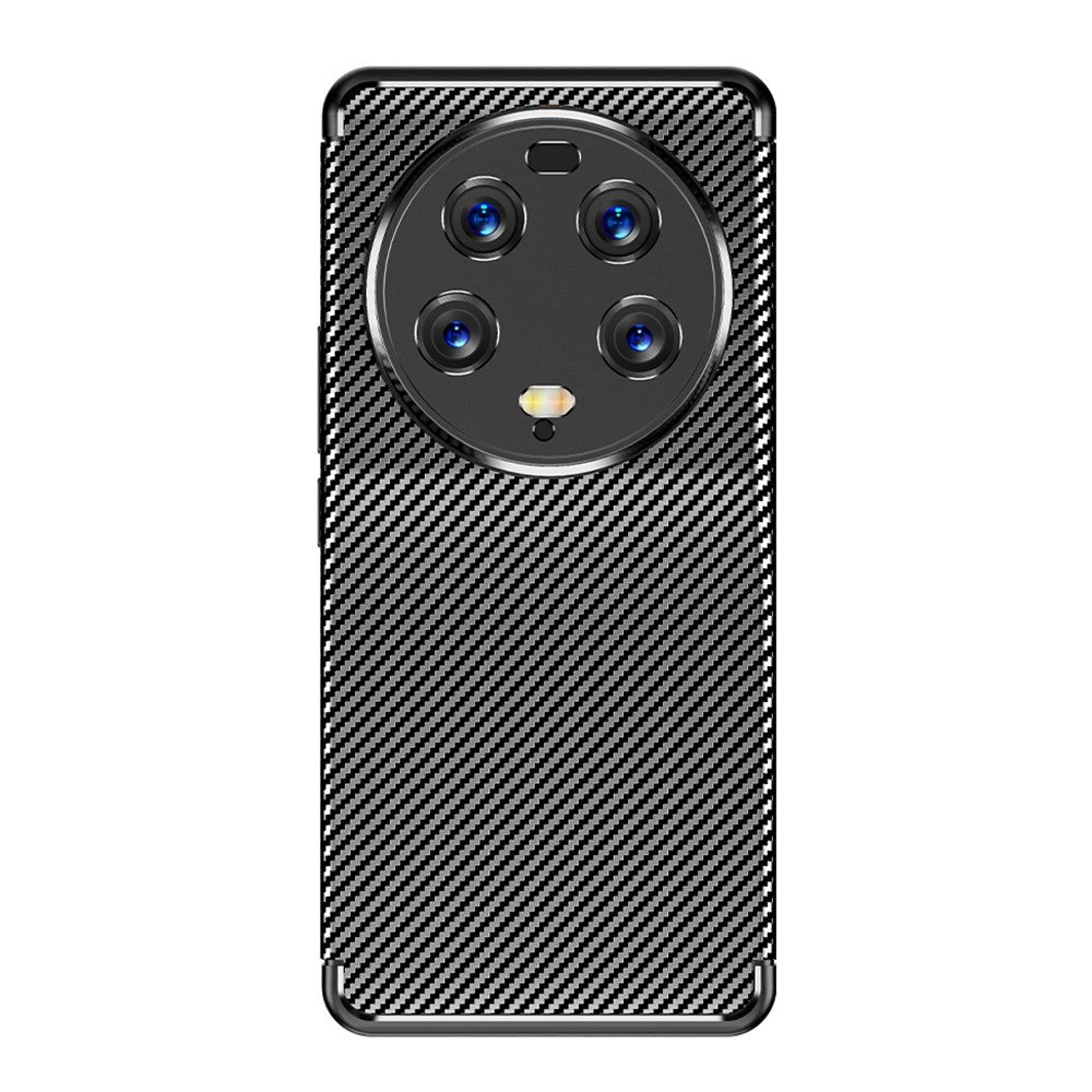Xiaomi 13 Ultra Carbon Fiber Fleksibelt Plastik Mobil Cover - Sort