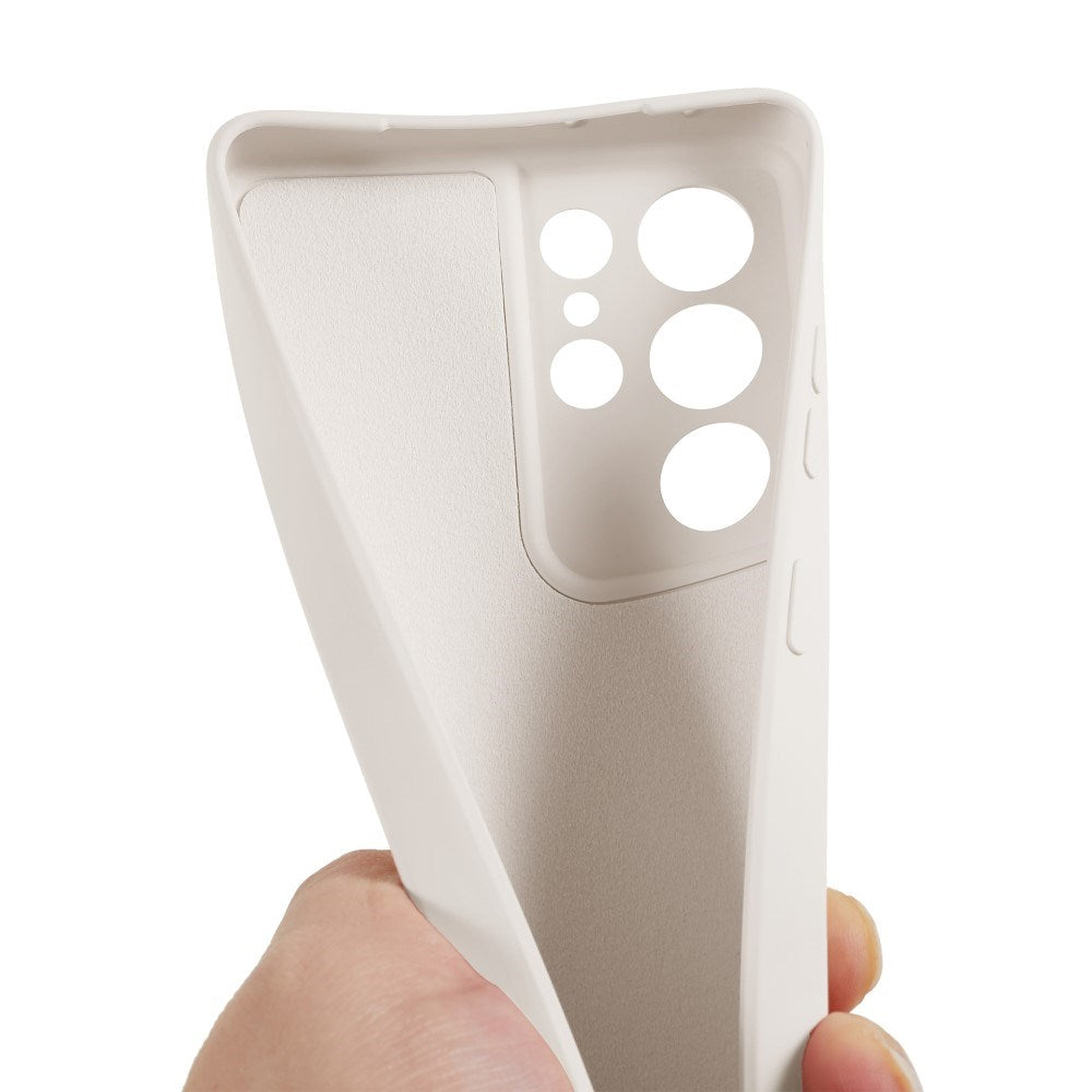 EIDERWOOD - Samsung Galaxy S21 Ultra - Foret Fleksibelt Plast Cover - Beige