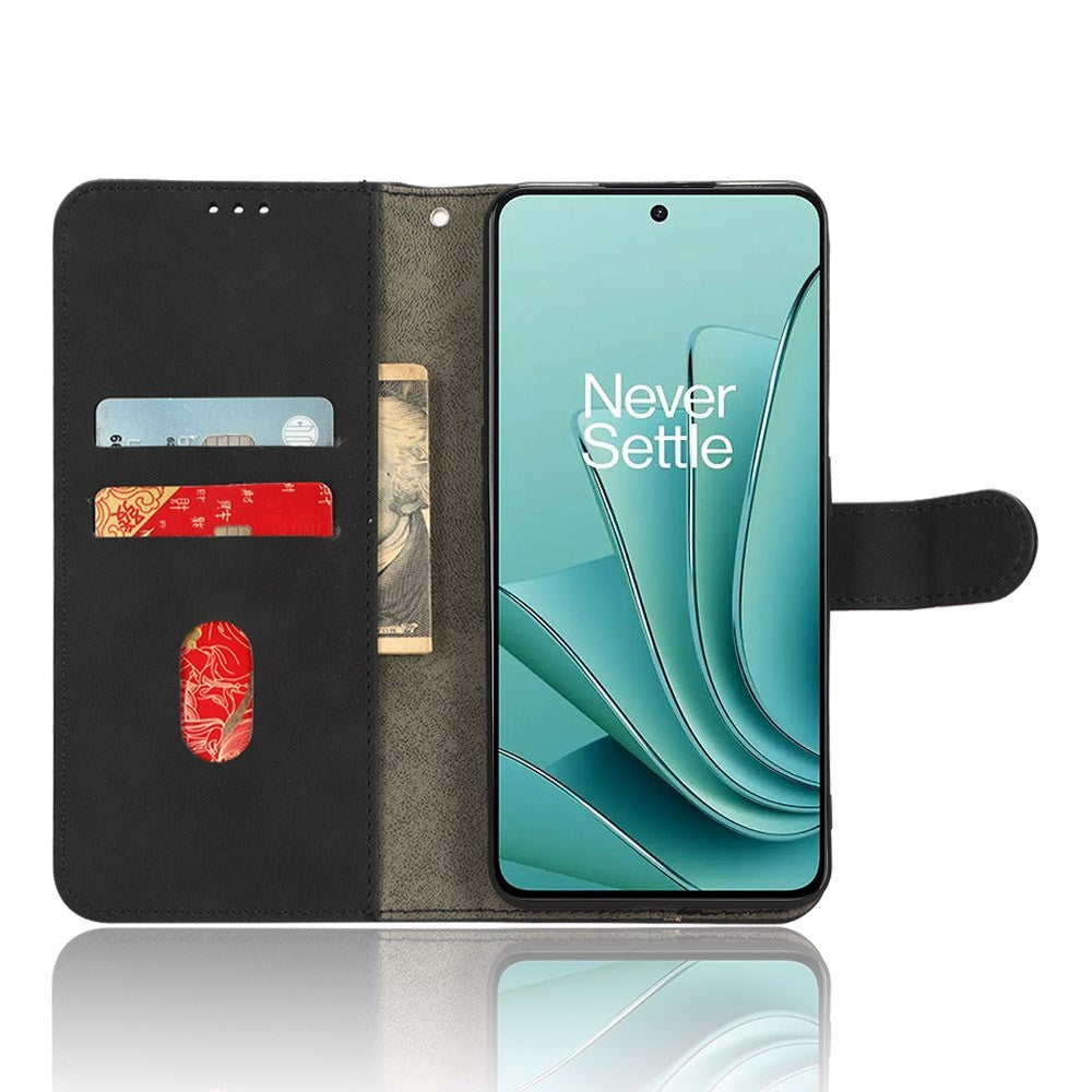 OnePlus Nord 3 (5G) Læder Mobil Cover m. Pung og Ståfunktion - Sort