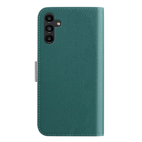 Samsung Galaxy A54 (5G) PU Litchi Læder Mobil Cover m. Magnetisk Luk - Grøn