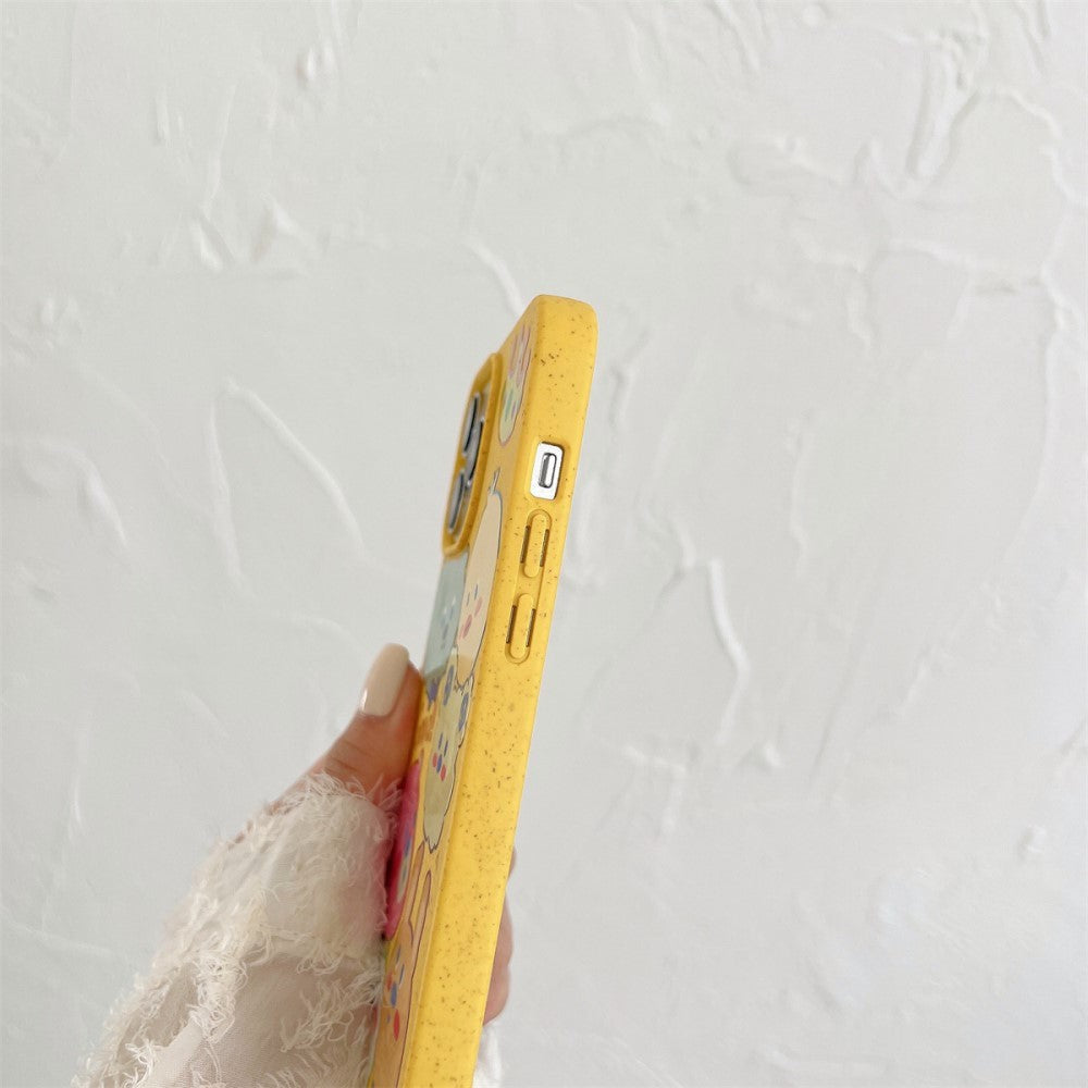 iPhone 14 Pro Fleksibel Plastik Mobil Cover m. Motiv - Nuttede Dyr