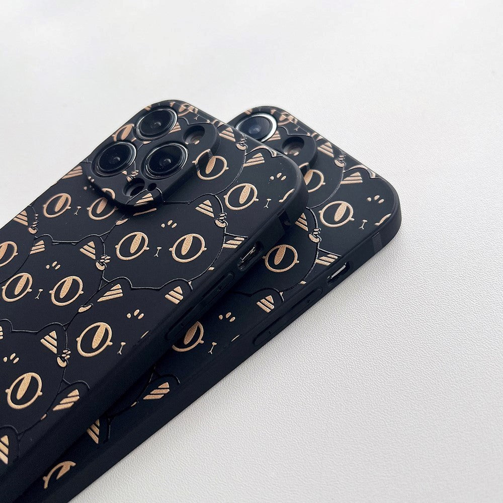 iPhone 14 Pro Fleksibelt TPU Plastik Mobil Cover med Print - Katte