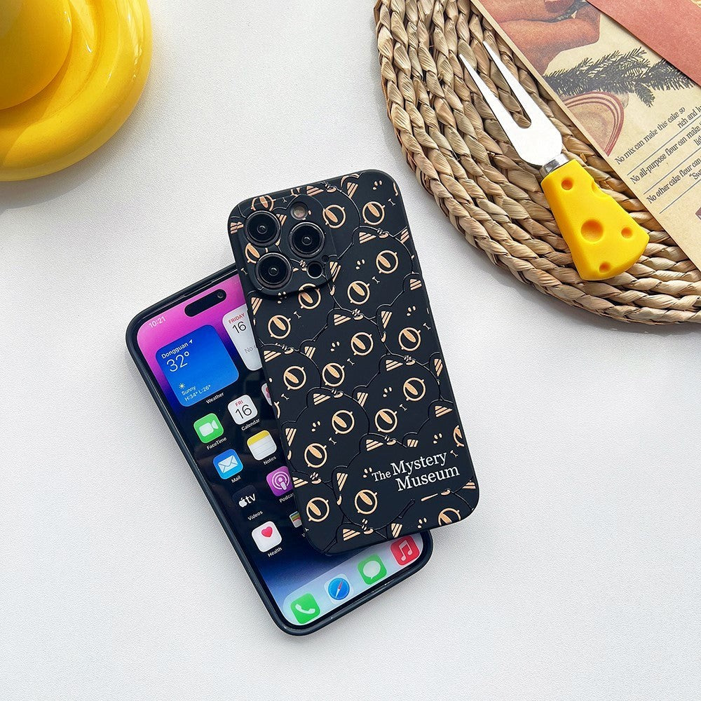 iPhone 14 Pro Fleksibelt TPU Plastik Mobil Cover med Print - Katte