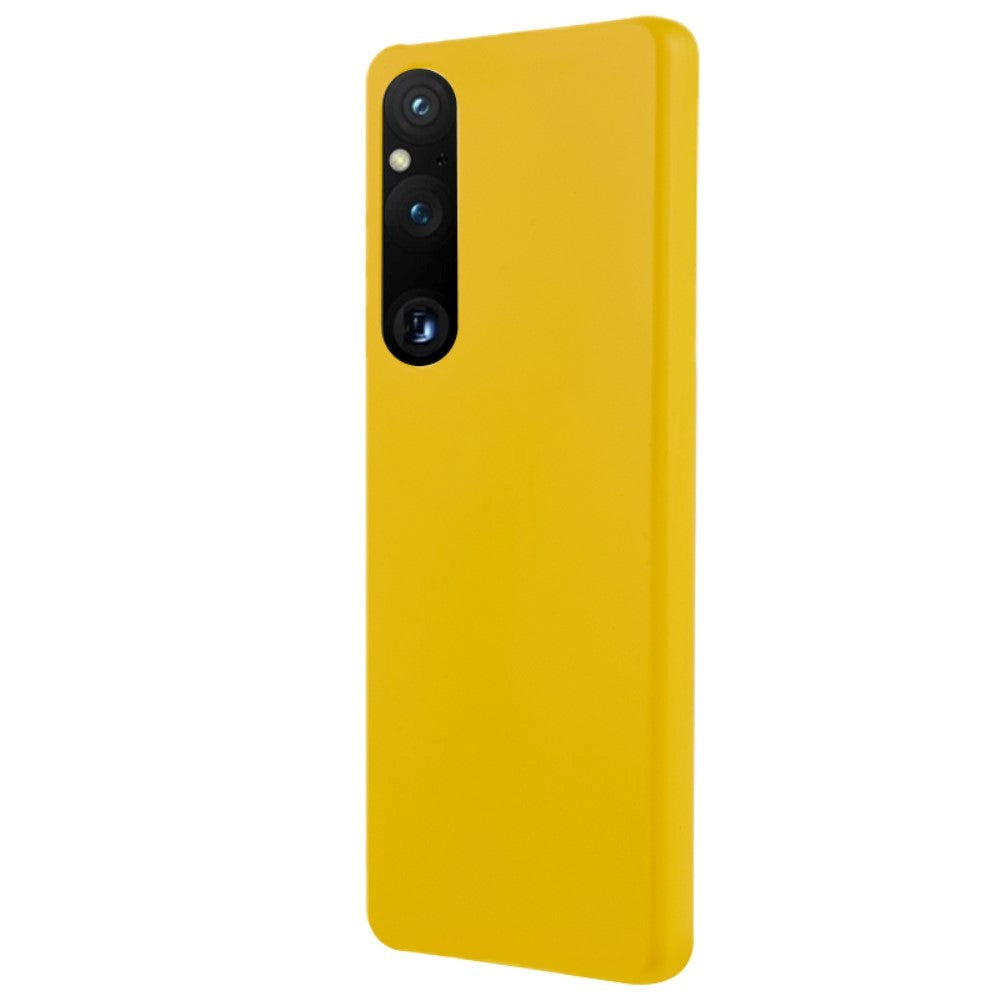 Sony Xperia 1 V Hårdt Plastik Mobil Cover - Blank - Gul