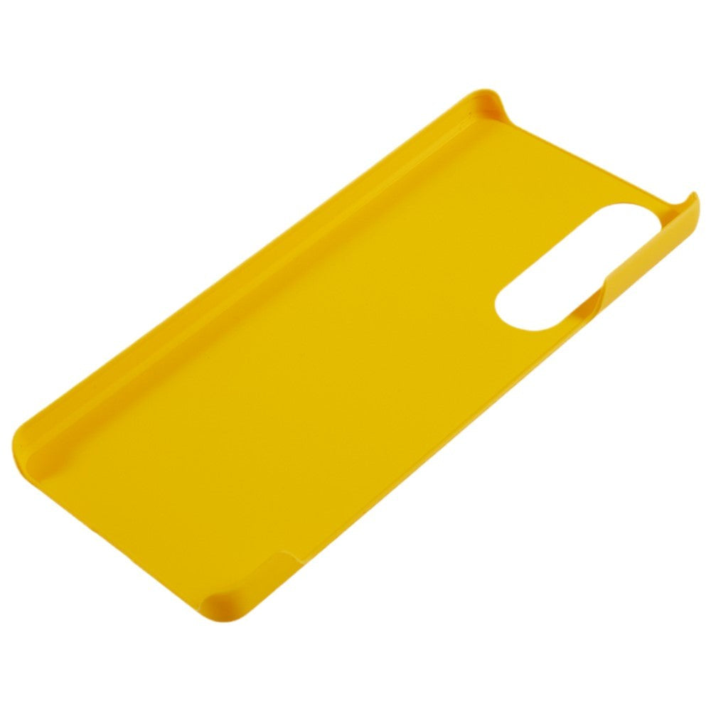 Sony Xperia 1 V Hårdt Plastik Mobil Cover - Blank - Gul