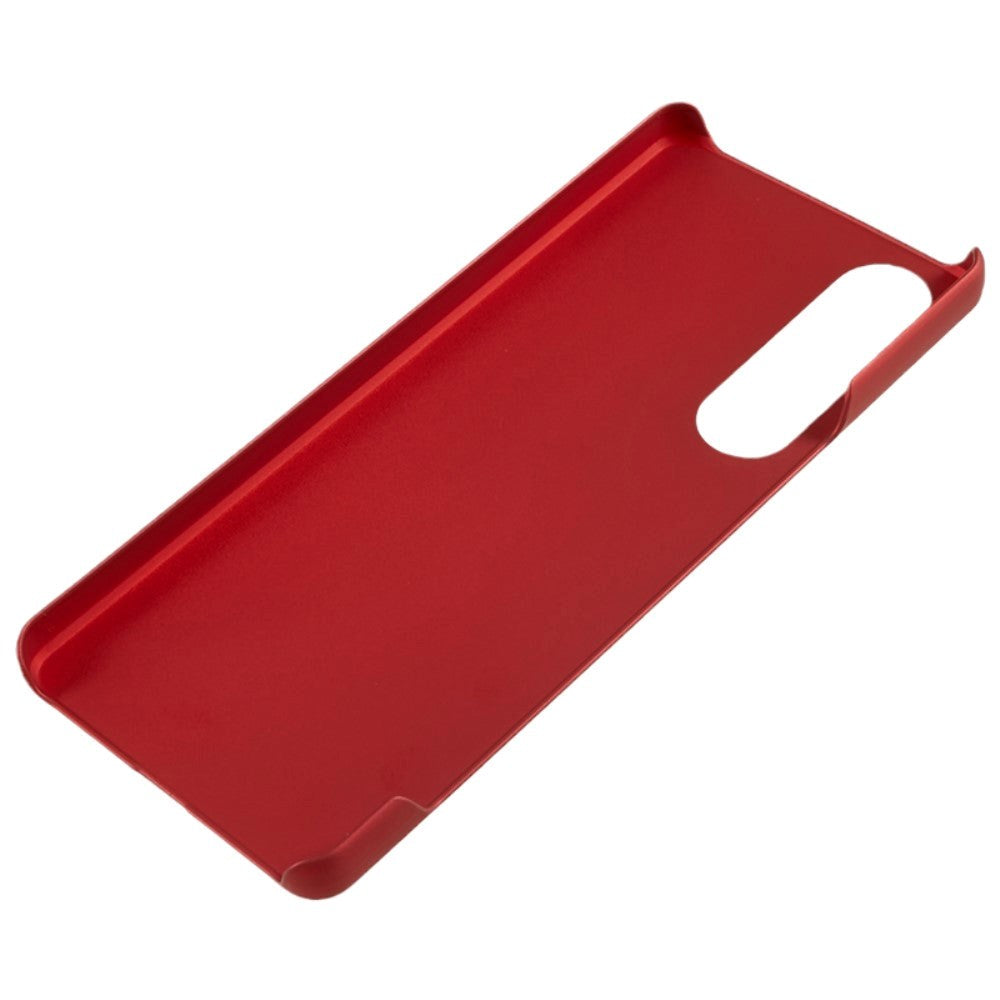 Sony Xperia 1 V Hårdt Plastik Mobil Cover - Blank - Rød