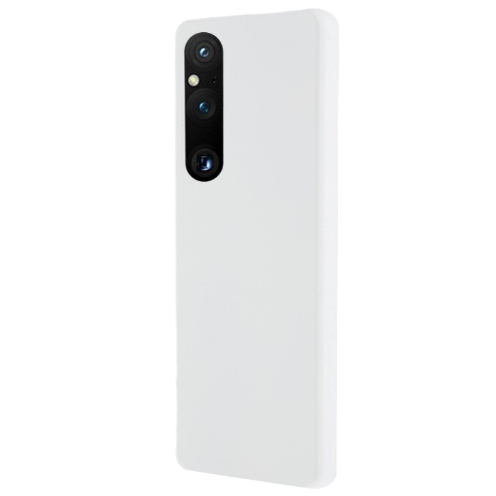Sony Xperia 1 V Hårdt Plastik Mobil Cover - Blank - Hvid