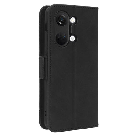 OnePlus Nord 3 (5G) Blank Læder Mobil Cover m. Stor Pung - Sort