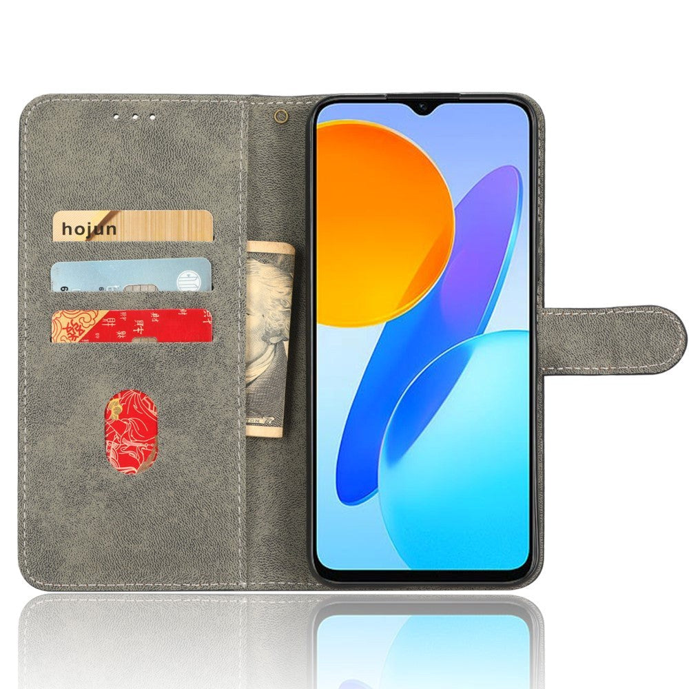 Honor 70 Lite Læder Mobil Cover m. Pung & Strop - Blå