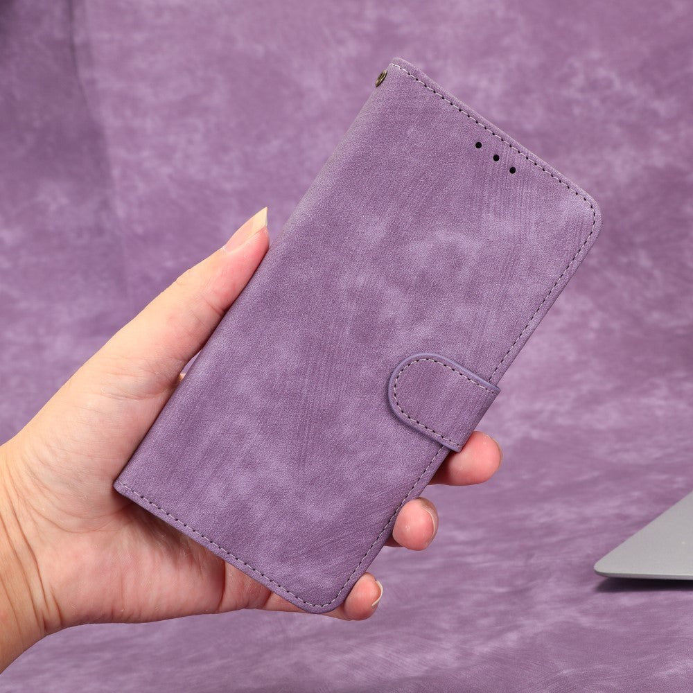 Honor 70 Lite Læder Mobil Cover m. Pung & Strop - Lilla