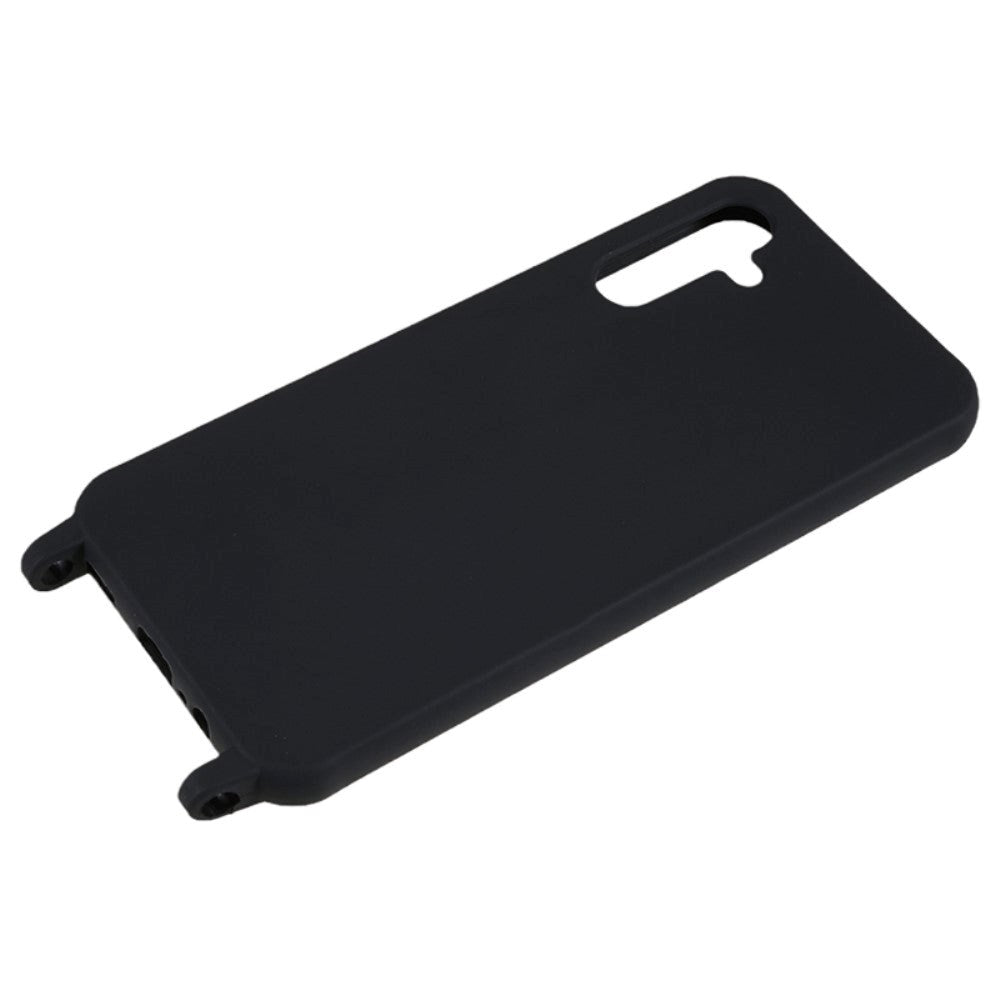 Samsung Galaxy A14 (5G) Fleksibel Plastik Mobil Cover m. Strop - Sort