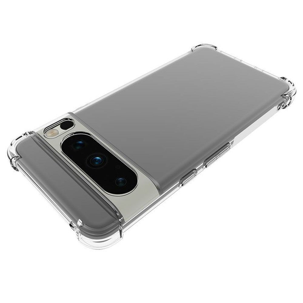 Google Pixel 8 Pro Shockproof Fleksibelt Plastik Bagside Mobil Cover - Gennemsigtig