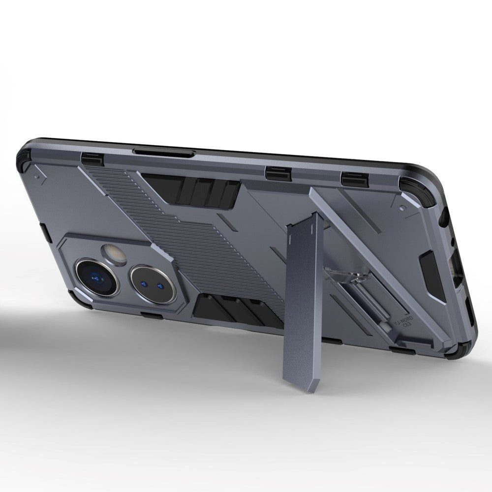 OnePlus Nord CE 3 Lite Hybrid Håndværker Mobil Cover m. Kickstand - Grå