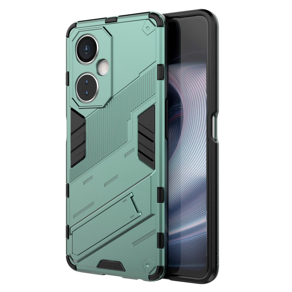 OnePlus Nord CE 3 Lite Hybrid Håndværker Mobil Cover m. Kickstand - Grøn