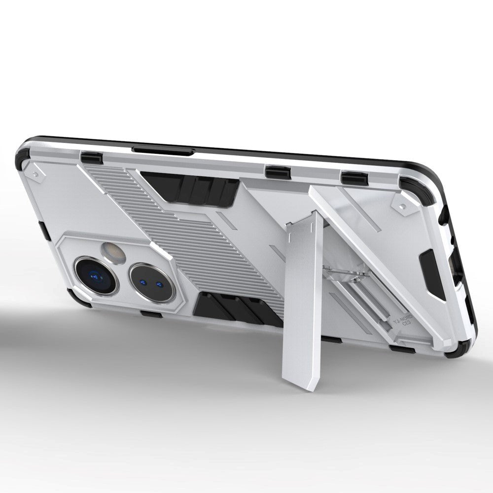 OnePlus Nord CE 3 Lite Hybrid Håndværker Mobil Cover m. Kickstand - Hvid