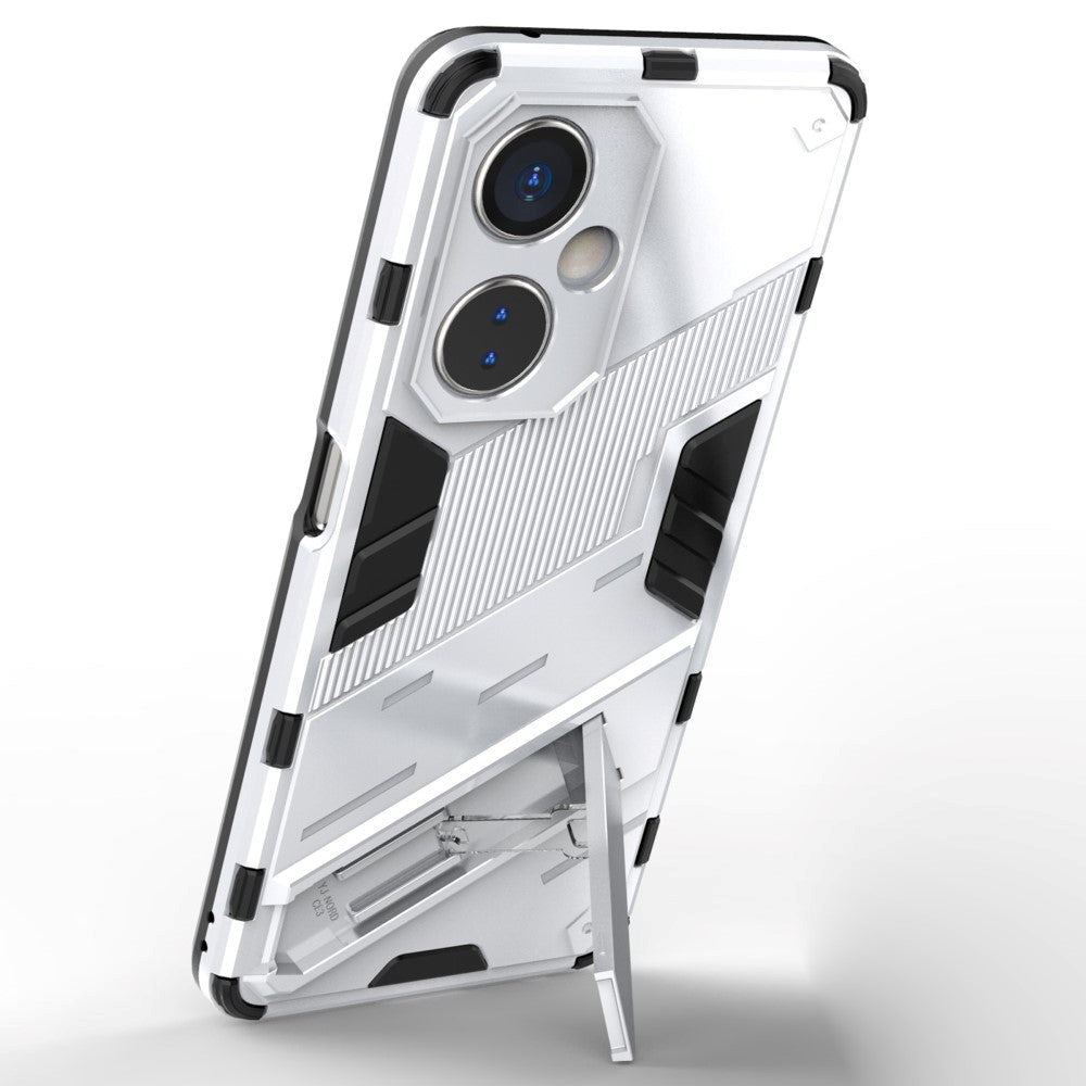 OnePlus Nord CE 3 Lite Hybrid Håndværker Mobil Cover m. Kickstand - Hvid