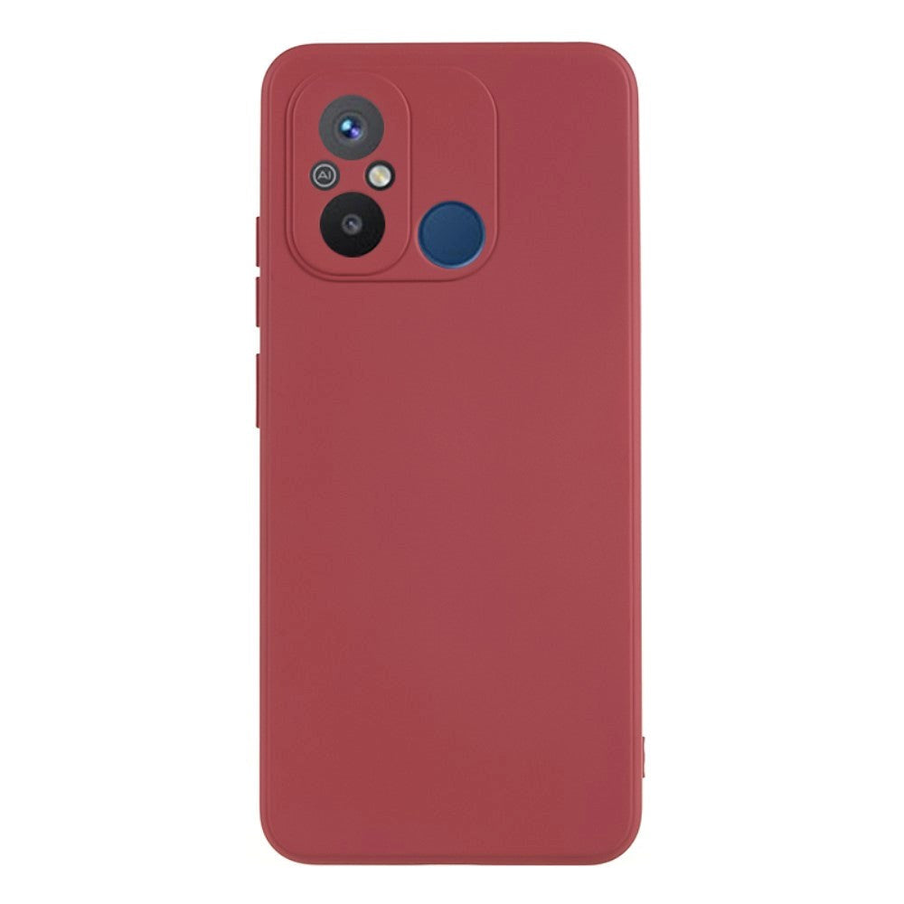 Xiaomi Redmi 12C Fleksibelt Plastik Mobil Cover - Rustrød