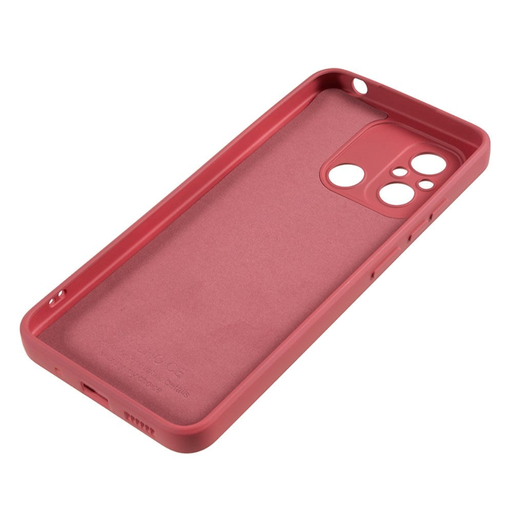 Xiaomi Redmi 12C Fleksibelt Plastik Mobil Cover - Rustrød