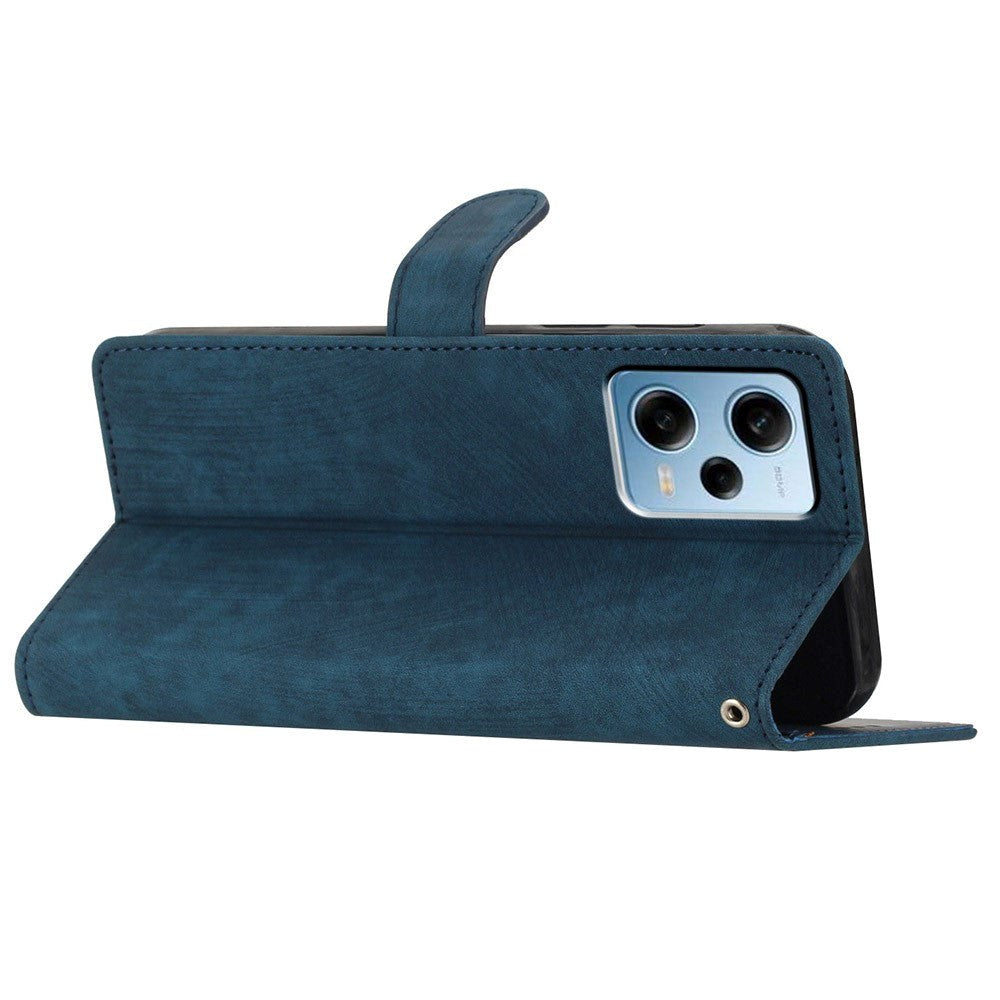 Xiaomi Redmi Note 11 Pro Læder Mobil Cover m. Pung og Strop - Blå