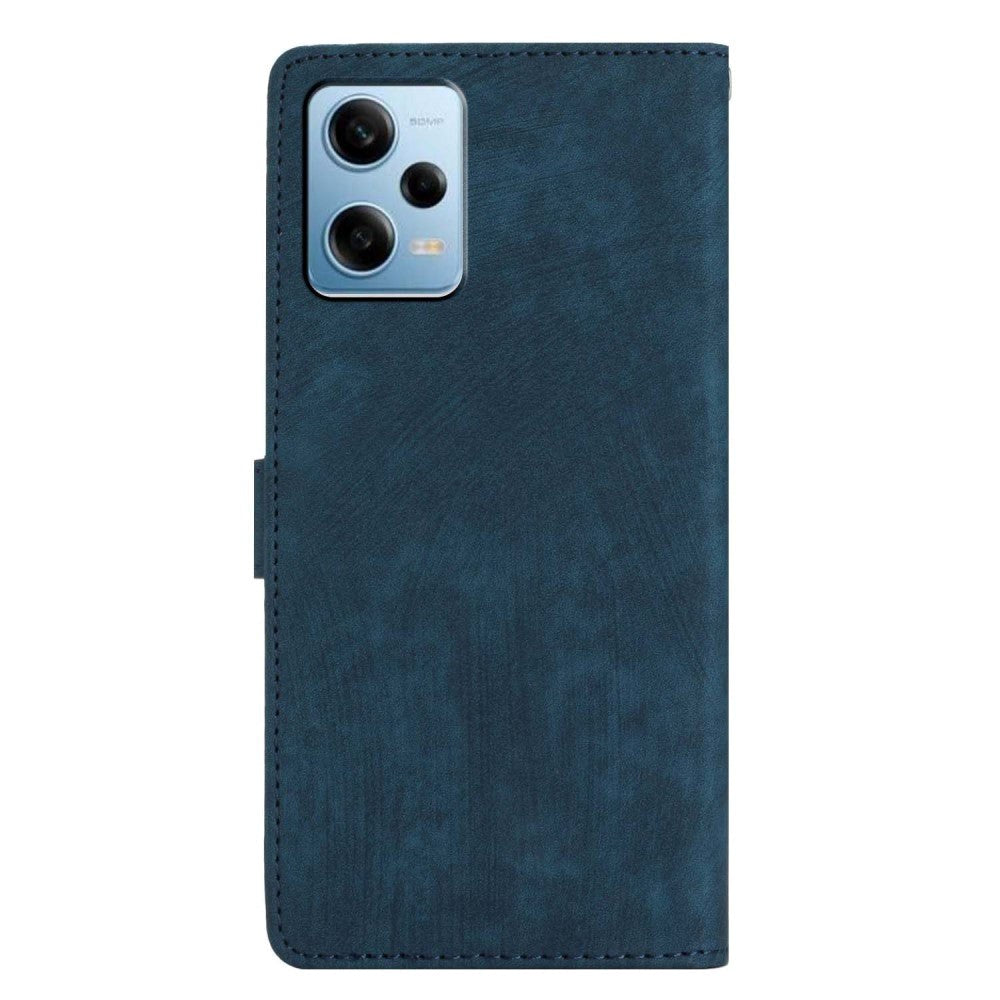 Xiaomi Redmi Note 11 Pro Læder Mobil Cover m. Pung og Strop - Blå