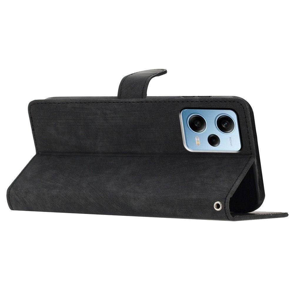 Xiaomi Redmi Note 11 Pro Læder Mobil Cover m. Pung og Strop - Sort