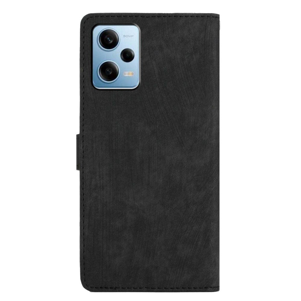 Xiaomi Redmi Note 11 Pro Læder Mobil Cover m. Pung og Strop - Sort