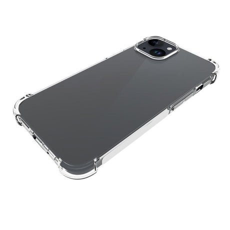 iPhone 15 Plus Shock-Proof Fleksibelt Plastik Mobil Cover - Gennemsigtig