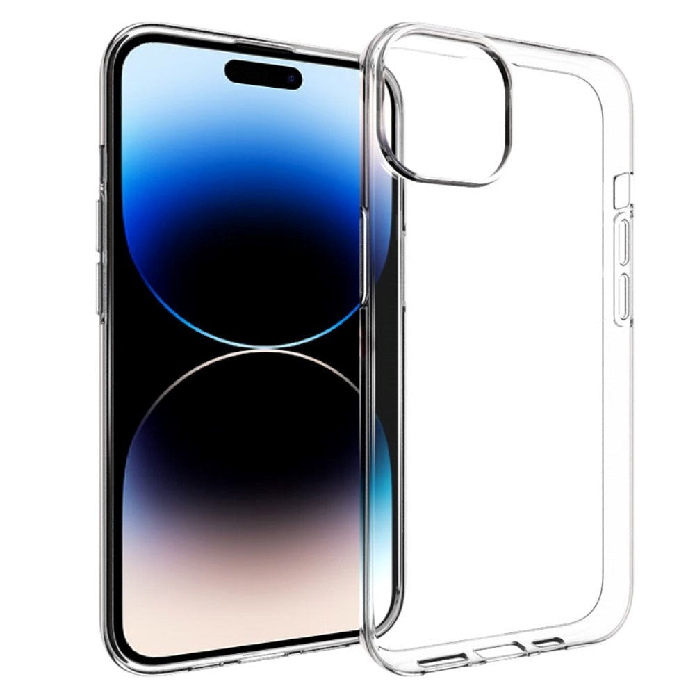 iPhone 15 Plus Fleksibel Mobil Cover - Gennemsigtig