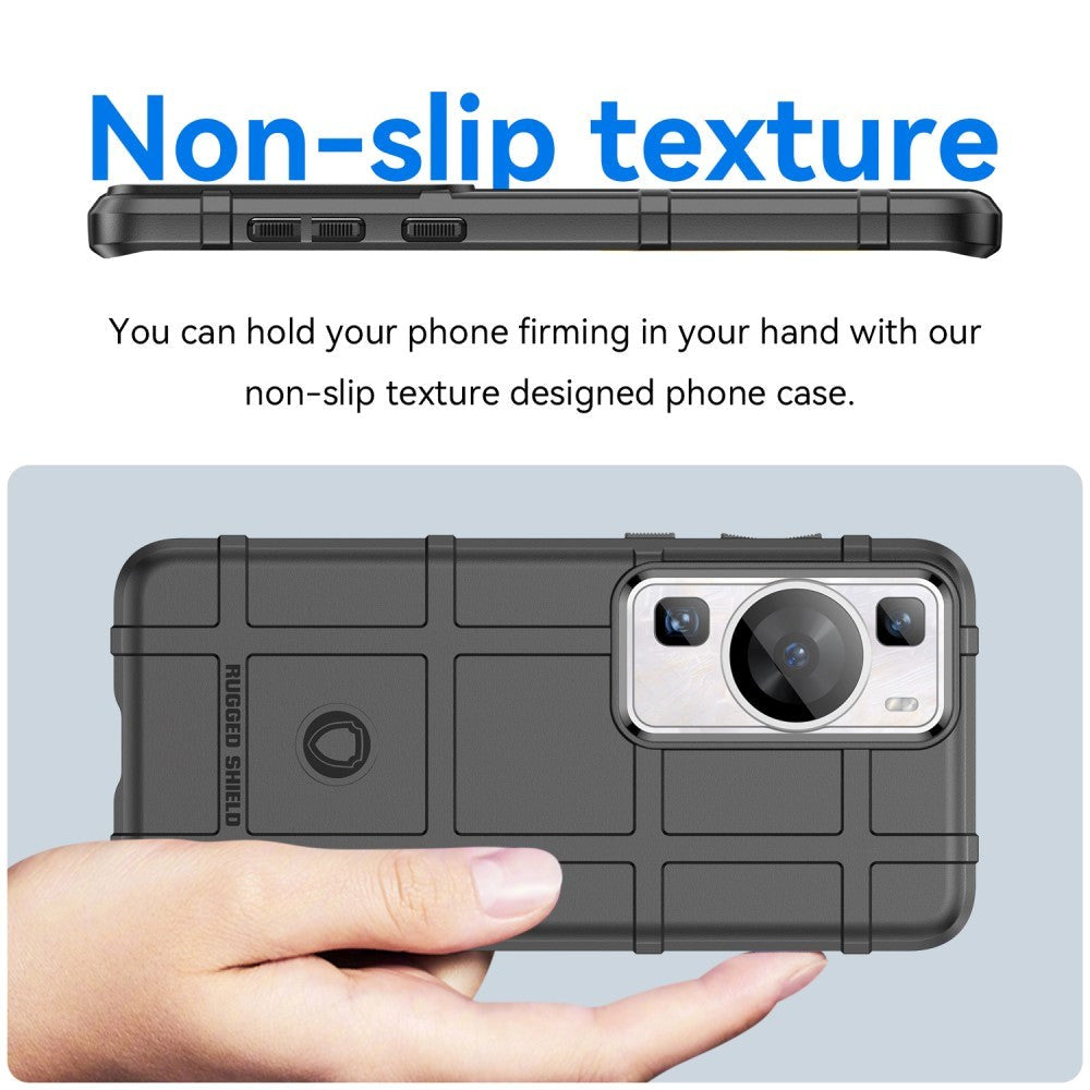 Huawei P60 Pro Rugged Shield Mobil Cover - Sort