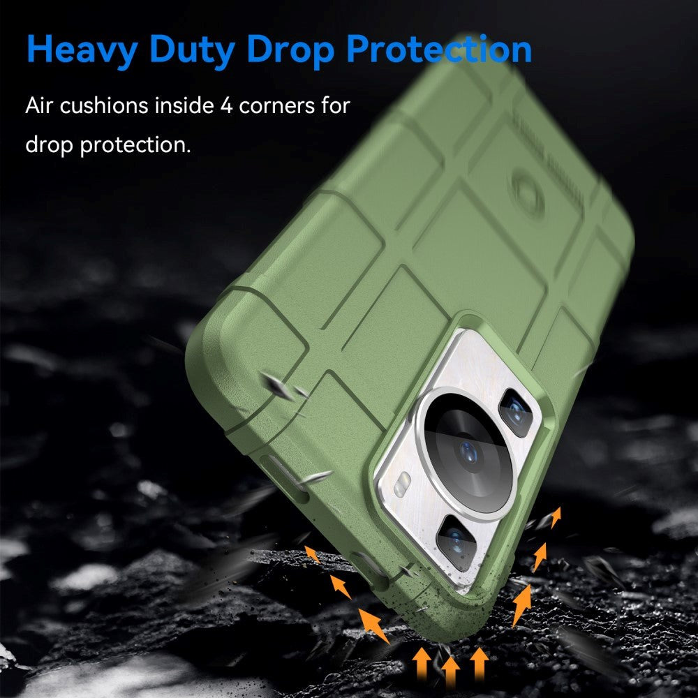 Huawei P60 Pro Rugged Shield Mobil Cover - Grøn