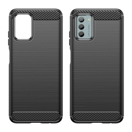 Nokia G22 Brushed Carbon Mobil Cover - Sort