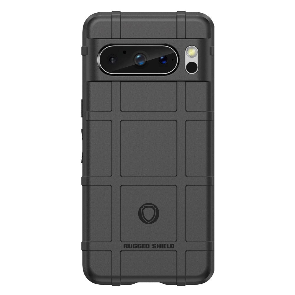 Google Pixel 8 Pro Rugged Shield Series Håndværker Mobil Cover - Sort