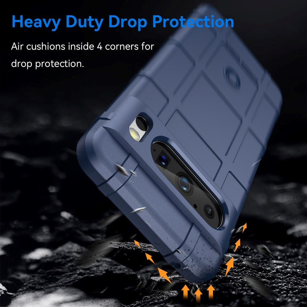 Google Pixel 8 Pro Rugged Shield Series Håndværker Mobil Cover - Blå