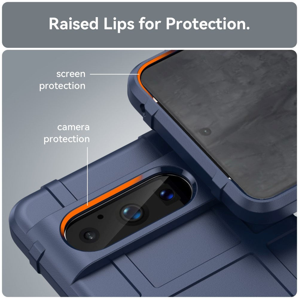 Google Pixel 8 Pro Rugged Shield Series Håndværker Mobil Cover - Blå