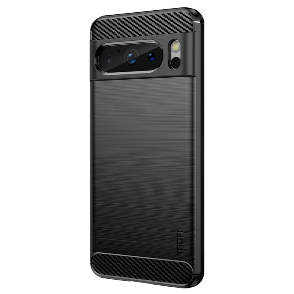 Google Pixel 8 Pro Brushed Carbon Mobil Cover - Sort