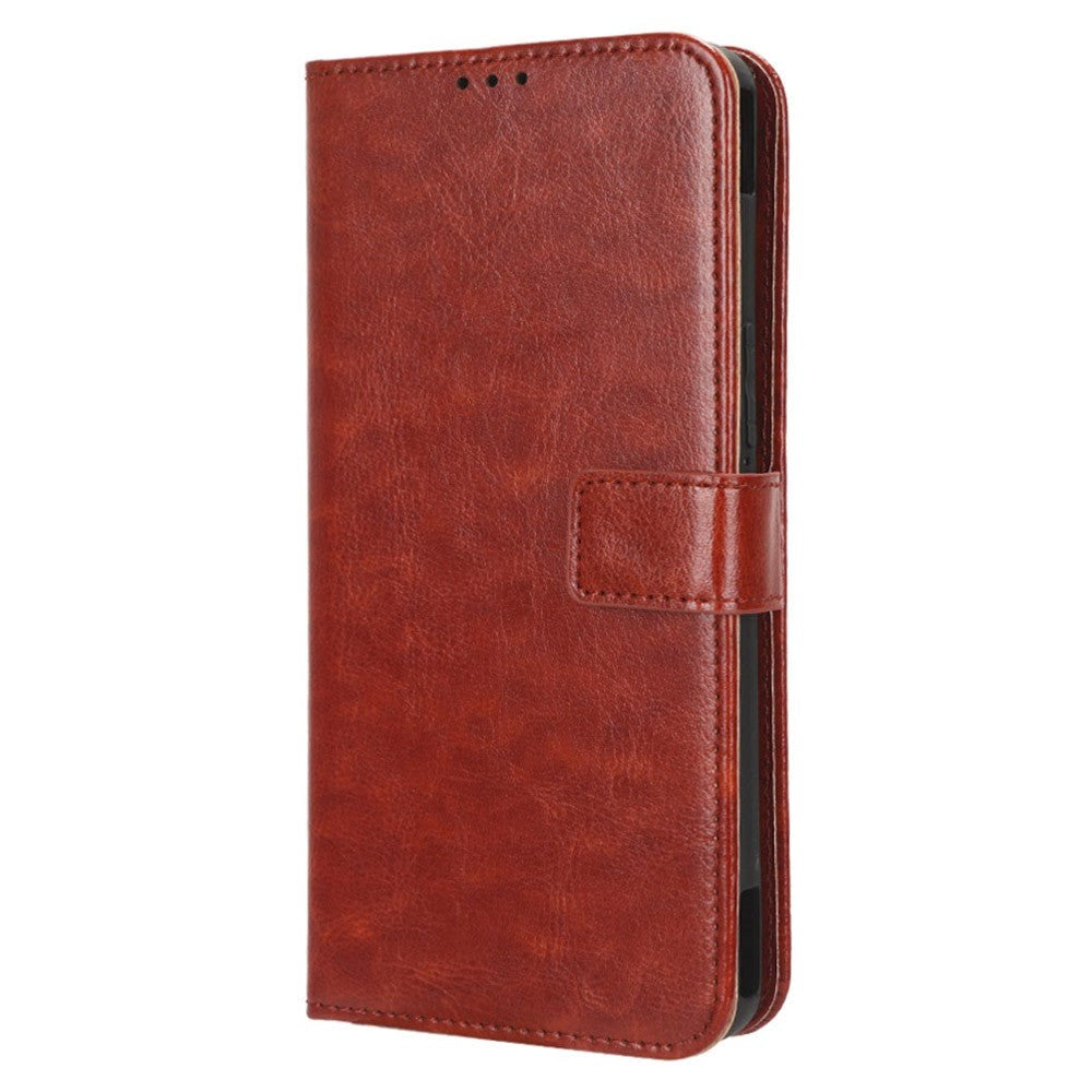 Asus ROG Phone 7 Læder Mobil Cover m. Pung & Strop - Brun