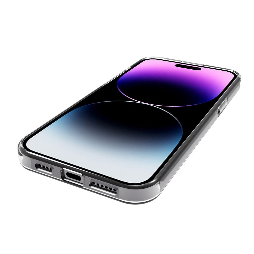 iPhone 15 Pro Max Fleksibel Mobil Cover - Gennemsigtig
