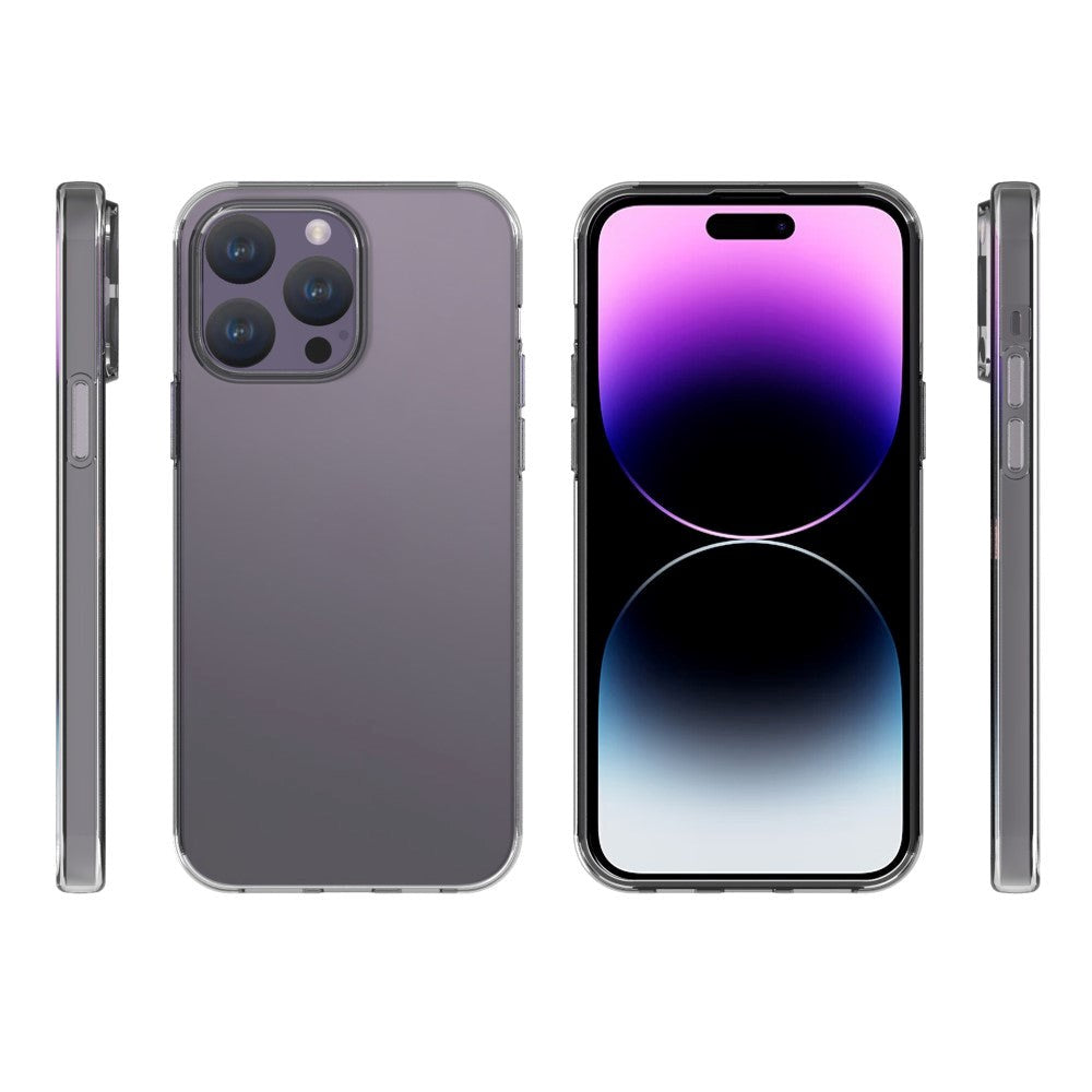 iPhone 15 Pro Max Fleksibel Mobil Cover - Gennemsigtig