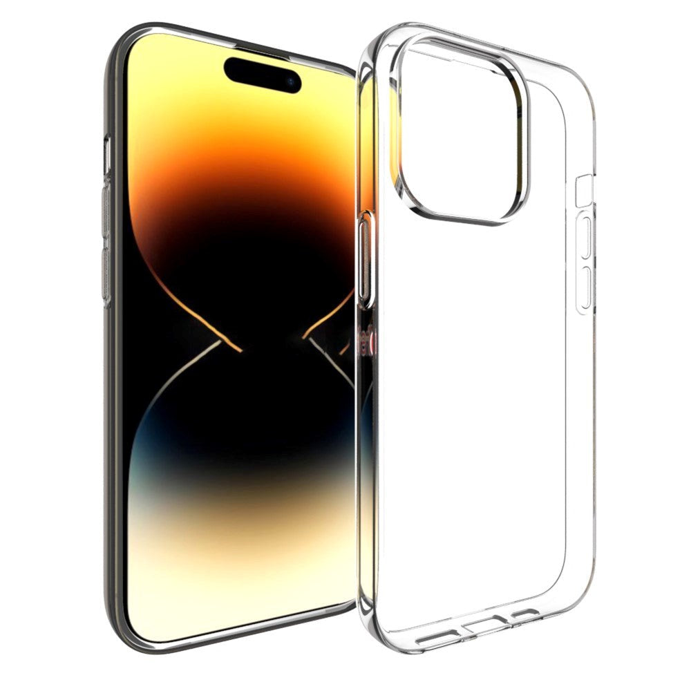 iPhone 15 Pro Fleksibel Mobil Cover - Gennemsigtig