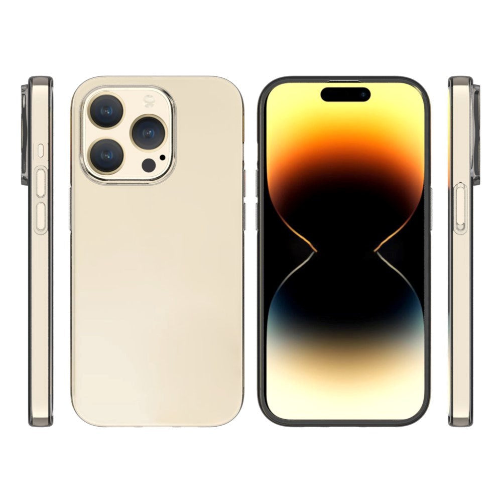iPhone 15 Pro Fleksibel Mobil Cover - Gennemsigtig