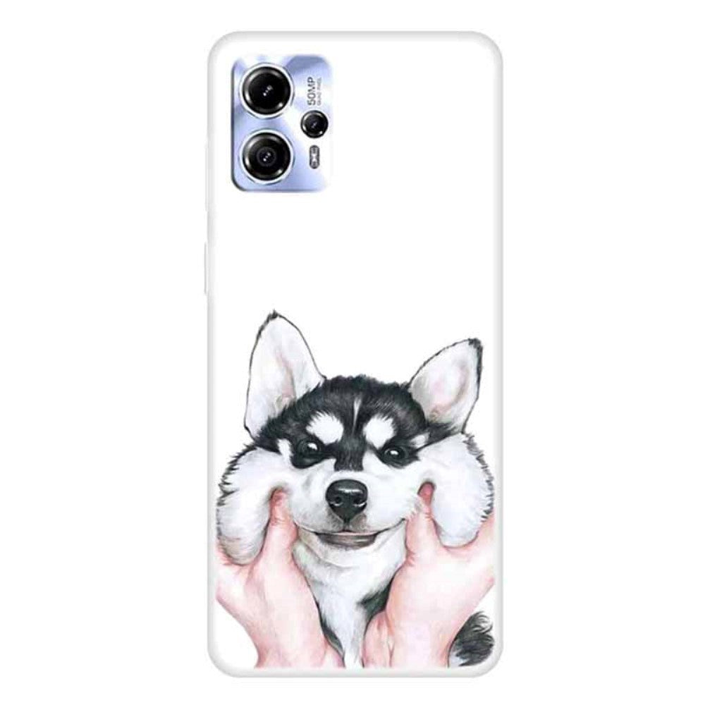 Motorola Moto G13 Fleksibelt Plastik Mobil Cover m. Print - Husky