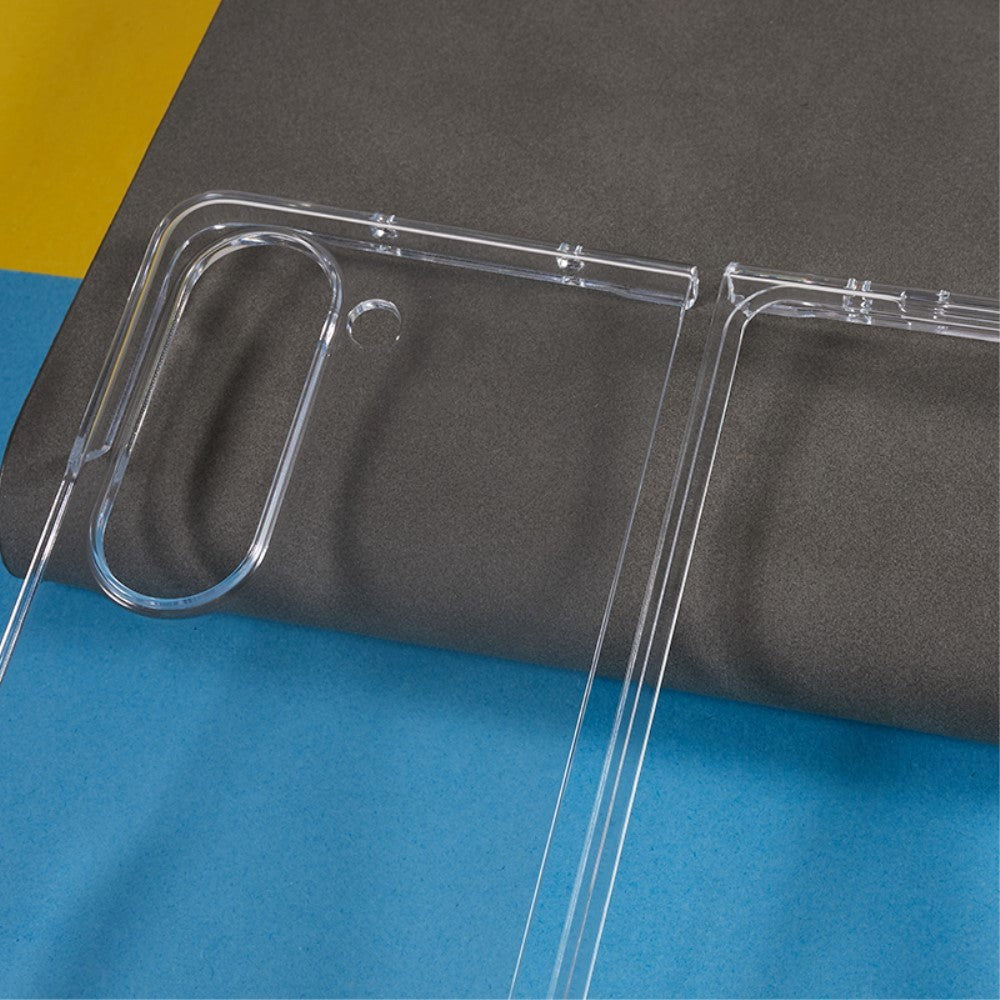 Samsung Galaxy Z Fold5 (5G) Hårdt Plastik Mobil Cover - Gennemsigtig