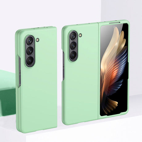 Samsung Galaxy Z Fold5 (5G) Gummibelagt Hård Plastik Mobil Cover - Mintgrøn