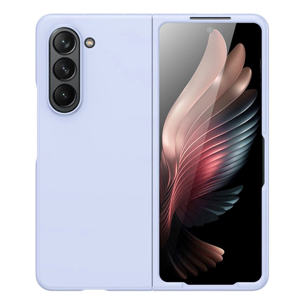 Samsung Galaxy Z Fold5 (5G) Gummibelagt Hård Plastik Mobil Cover - Lilla