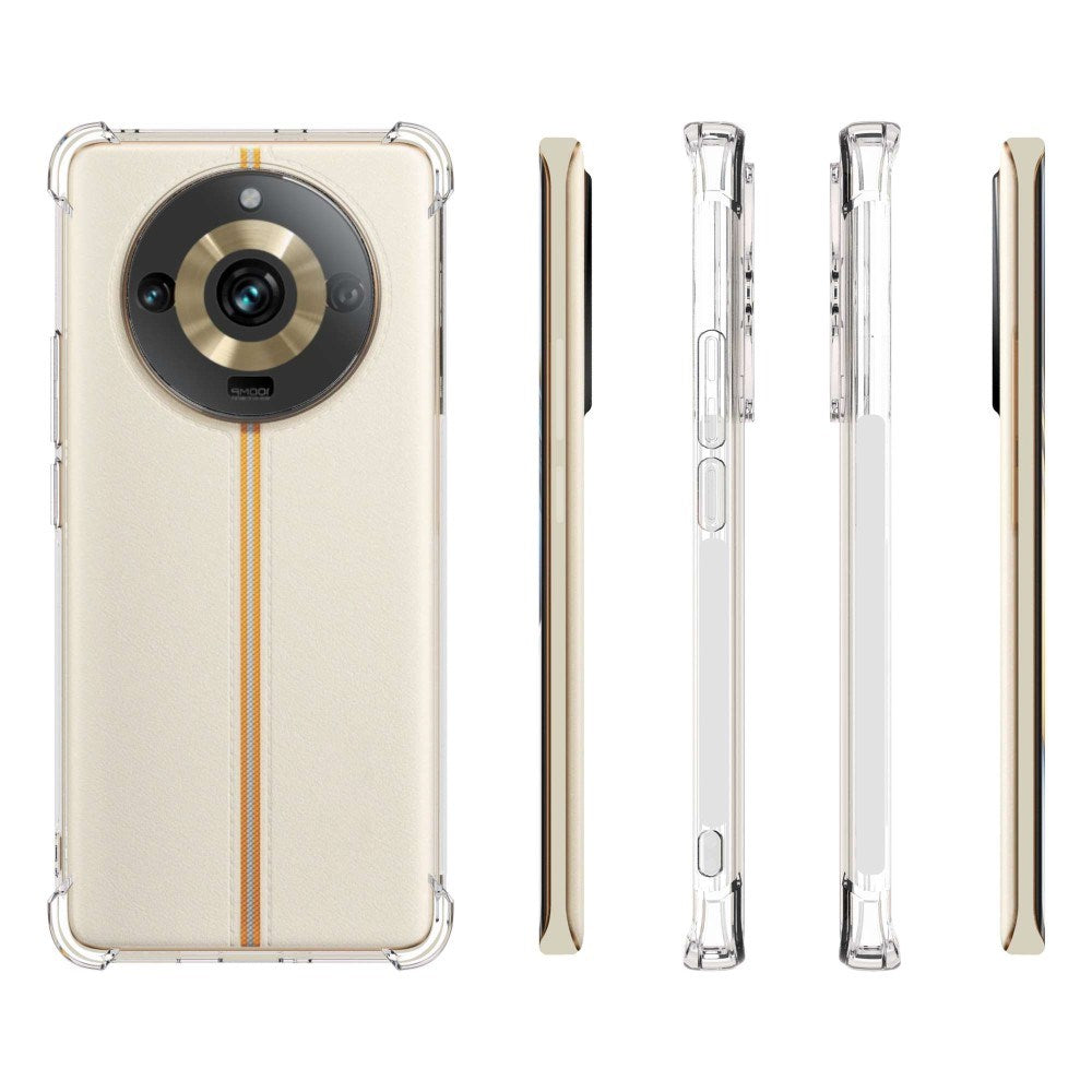 EIDERWOOD Realme 11 Pro+ (5G) / 11 Pro (5G) Shock-Proof Fleksibelt Plastik Mobil Cover - Gennemsigtig