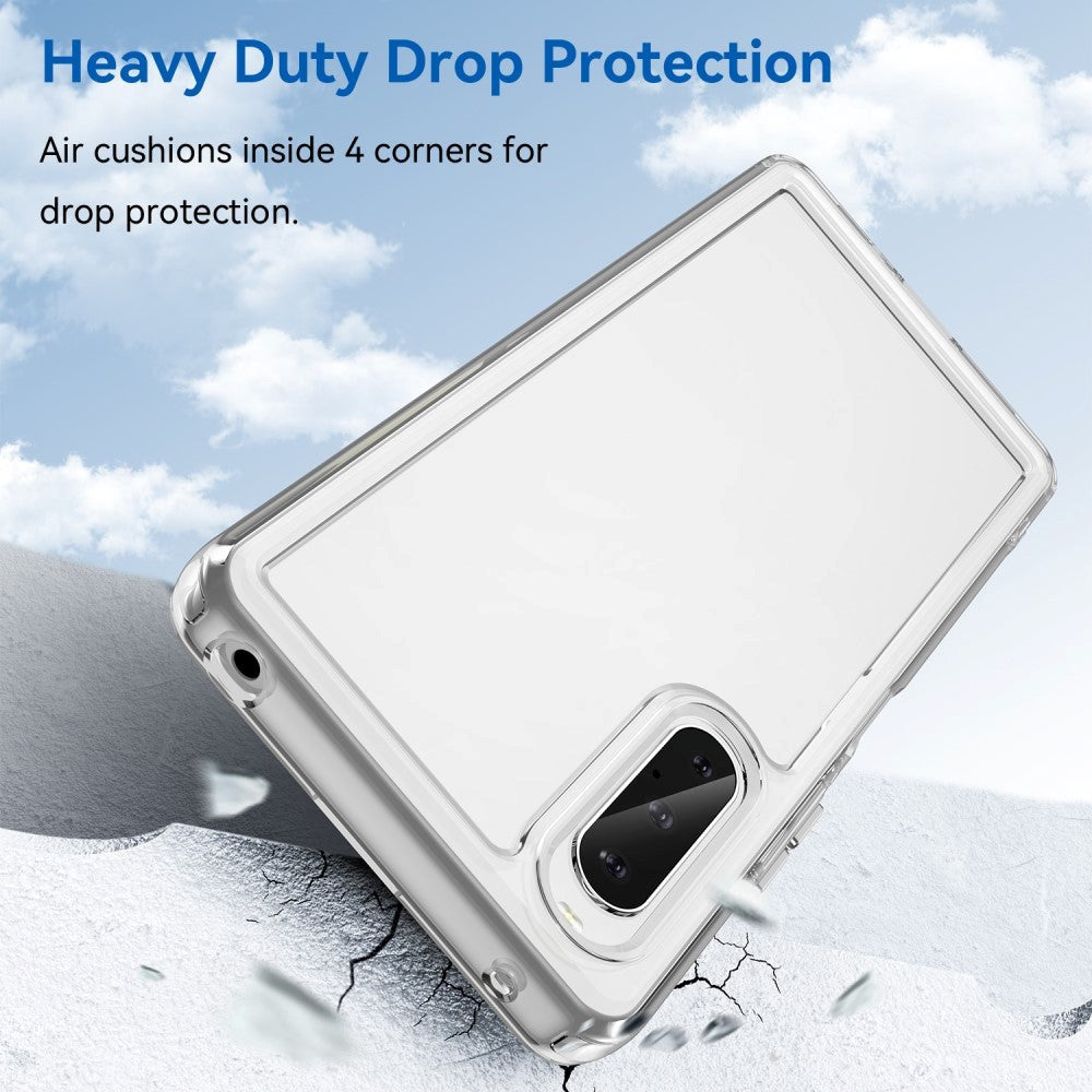 Sony Xperia 10 V Transparent Fleksibelt Plastik Mobil Cover - Gennemsigtig