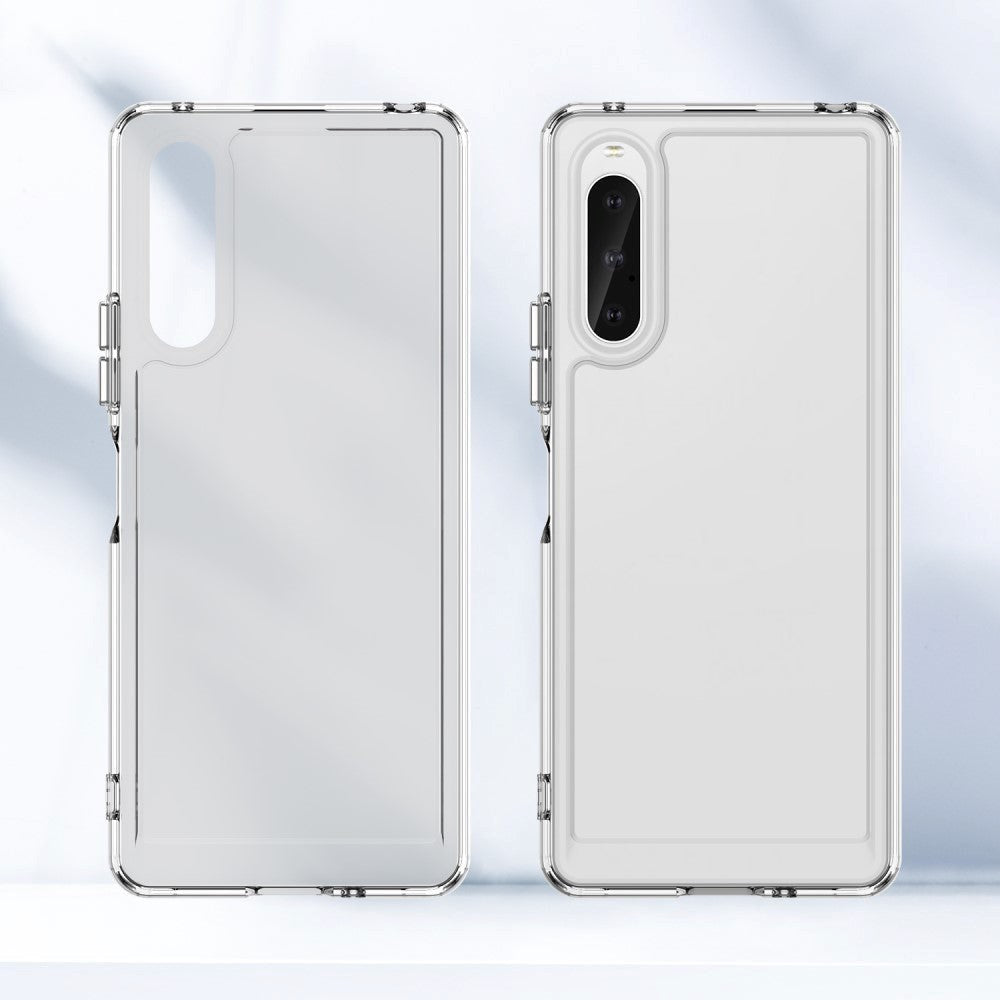 Sony Xperia 10 V Transparent Fleksibelt Plastik Mobil Cover - Gennemsigtig